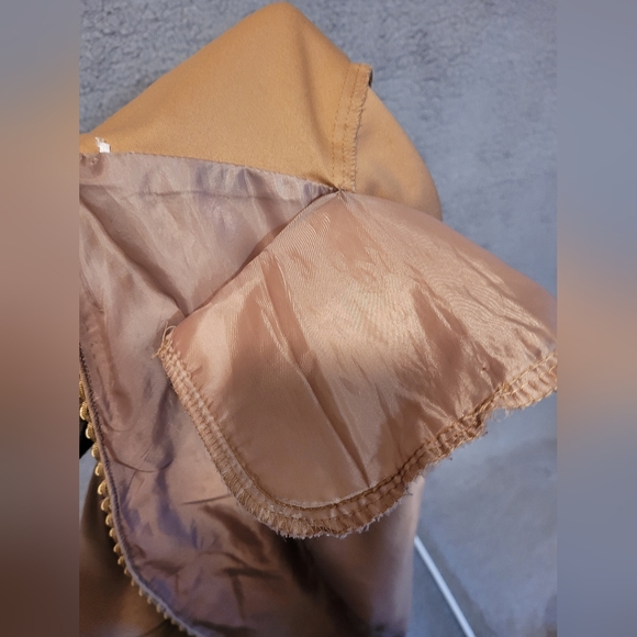 Dressbarn Women Jacket Brown Tan Light Long Sleeve Embroidered. Size 1X - Picture 2 of 8